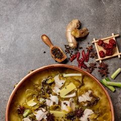 [Half] Manchurian Pickled Cabbage Hot Pot(~1500ml)